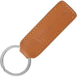 QSP Leather Knife Keychain Premium Brown 3.75 Inch With Keyring For EDC Enthusiasts by QSP Knife