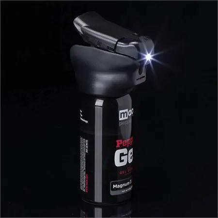 Mace Night Defender Pepper Gel 80817 - Long Range Gel Stream Up To 18 Feet With 10 Percent OC Pepper And UV Dye by Mace