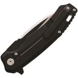 QSP Woodpecker Framelock Knife With Black Titanium Handle M390 Blade For EDC Enthusiasts by QSP Knife