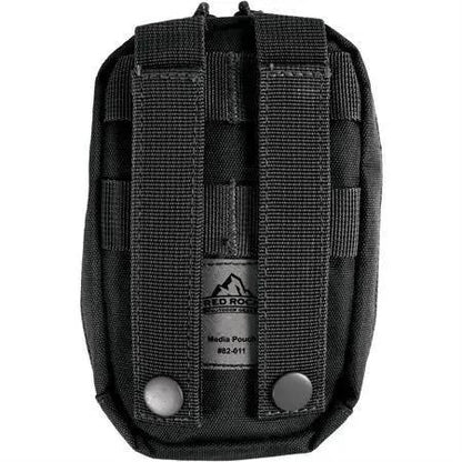 Red Rock Outdoor Gear MOLLE Media Pouch Black For Hikers And Photographers On The Go Compact Organizer For Quick Access by Red Rock Outdoor Gear
