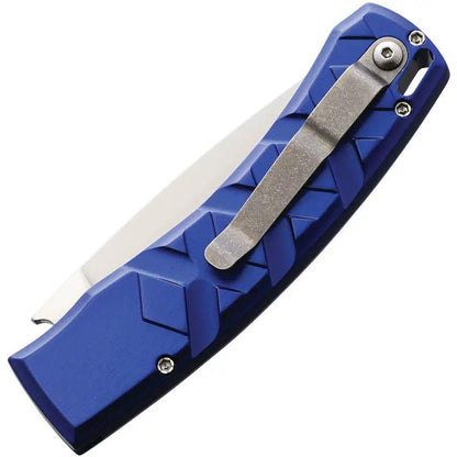 Piranha Knives Auto X Button Lock Blue P-14B by Piranha Knives