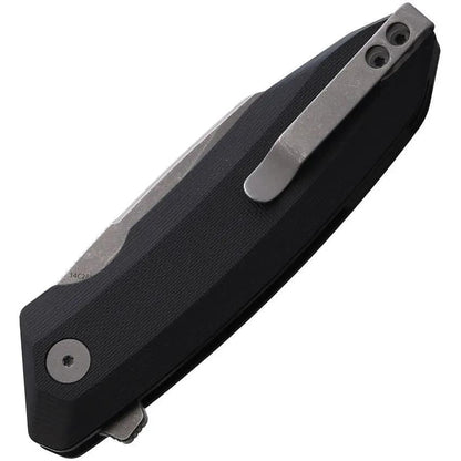 Damned Designs Linerlock Black G10 WRAITH-BLK-G10-14C28N-SW by Damned Designs
