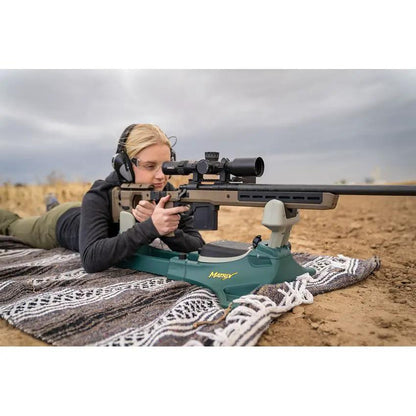Caldwell Matrix Gun Rest Adjustable Two Piece Frame With Spring Elevation For AR15 And Similar Guns Range Enthusiasts by Caldwell