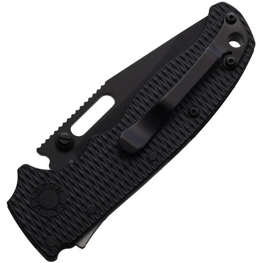Demko AD 20.5 Shark Lock Folding Knife Premium D2 Tool Steel 3 Inch DLC Blade Black G10 For EDC Enthusiasts by Demko