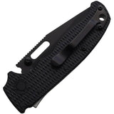 Demko AD 20.5 Shark Lock Folding Knife Premium D2 Tool Steel 3 Inch DLC Blade Black G10 For EDC Enthusiasts by Demko