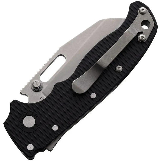 Demko AD 20.5 Shark Lock Folder For EDC Enthusiasts D2 Stonewash Wharncliffe Blade 3 In Open 4 In Closed by Demko