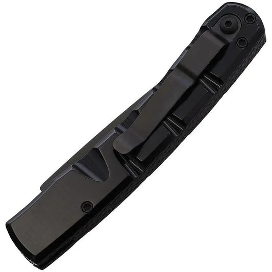 Piranha Knives Auto Virus Button Lock Black P-15BKT