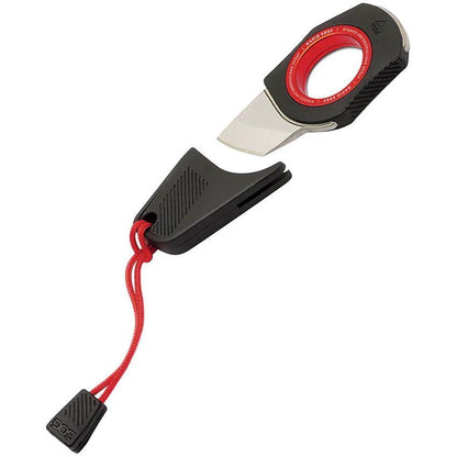 SOG Rapid Black Red Tactical Knife With Quick Deploy Sheath 2.88in Overall Stainless Tanto Blade For EDC Enthusiasts by Sog