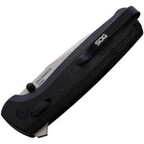 SOG Terminus XR-Lock Damascus Folder Knife For EDC Enthusiasts, 3-Inch Blade, Carbon Fiber G10 Handle by Sog