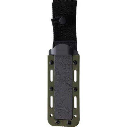 Demko FreeReign Tanto Knife Full Tang Satin AUS10A Blade Outdoor Tactical EDC Ready OD Gray Kydex Molle Sheath by Demko