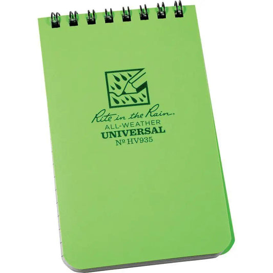 Rite in the Rain Hi Vis Top Spiral Notebook HV935 Compact Rugged Field Notebook For Professionals by Rite in the Rain
