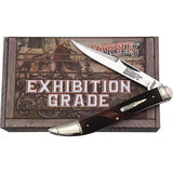 Marbles Toothpick - Brown Checkered Bone Handle With Stainless Mirror Finish Long Clip Blade by Marbles