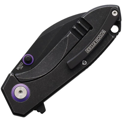 Rough Rider Tattoo Series Framelock Purple Knife For Tattoo Artists With Pocket Clip by Rough Rider