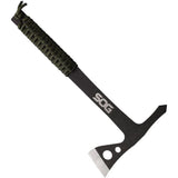 SOG Throwing Hawk Set of Three TH1005BX Full Tang 3Cr13 Stainless Blades Green Cord Handles For Outdoor Enthusiasts by SOG