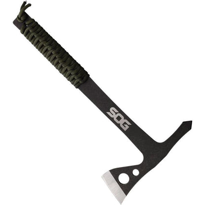 SOG Throwing Hawk Set of Three TH1005BX Full Tang 3Cr13 Stainless Blades Green Cord Handles For Outdoor Enthusiasts by SOG