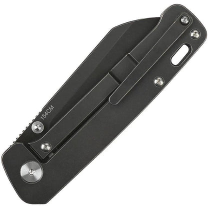 QSP Penguin Linerlock Titanium Black EDC Knife 3 Inch 154CM Blade Premium Compact Daily Carry by QSP Knife