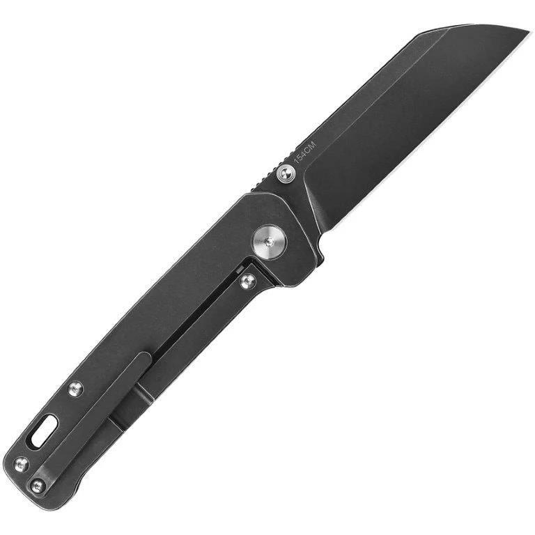 QSP Penguin Linerlock Titanium Black EDC Knife 3 Inch 154CM Blade Premium Compact Daily Carry by QSP Knife