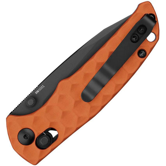 Olight Rubato 3 Rail Lock Knife Orange Aluminum Handle 154CM Drop Point EDC Premium Compact 4 Inch Closed by Olight