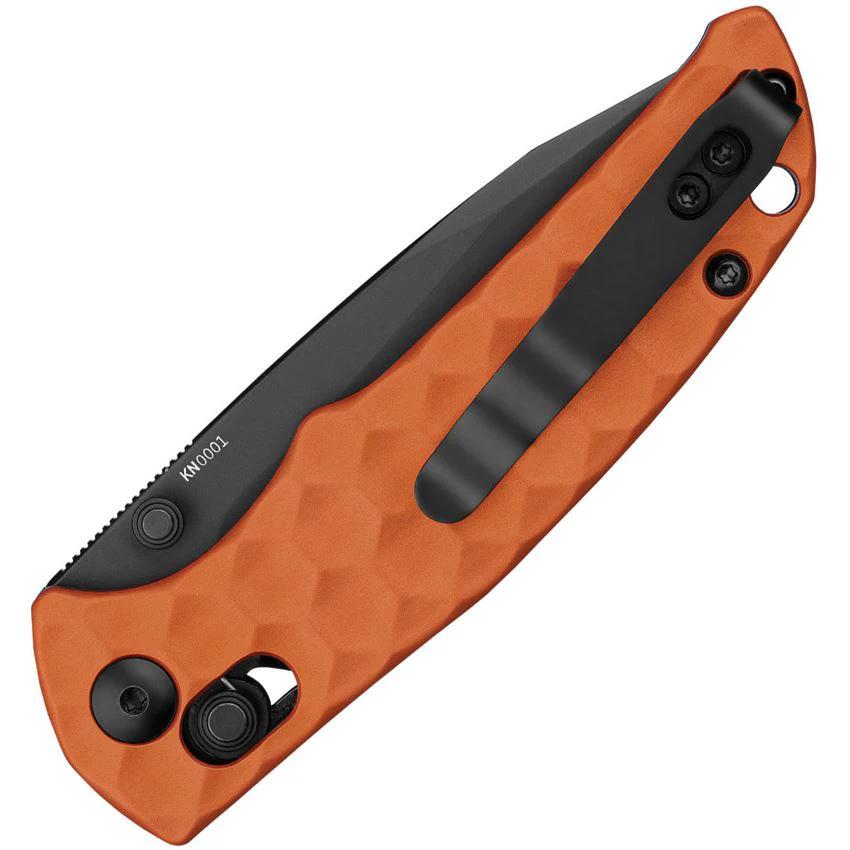 Olight Rubato 3 Rail Lock Knife Orange Aluminum Handle 154CM Drop Point EDC Premium Compact 4 Inch Closed by Olight