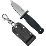 Demko Armiger 2 Clip Point Serrated Knife Satin 4034 Stainless Full Tang With Kydex Sheath For EDC Enthusiasts by Demko