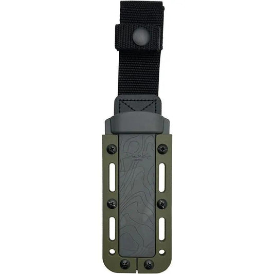 Demko Armiger 4 Fixed Blade Tanto Knife For Tactical Professionals With 4-In 80CrV2 Steel Blade OD Green Handle Sheath by Demko