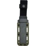 Demko Armiger 4 Fixed Blade Tanto Knife For Tactical Professionals With 4-In 80CrV2 Steel Blade OD Green Handle Sheath by Demko