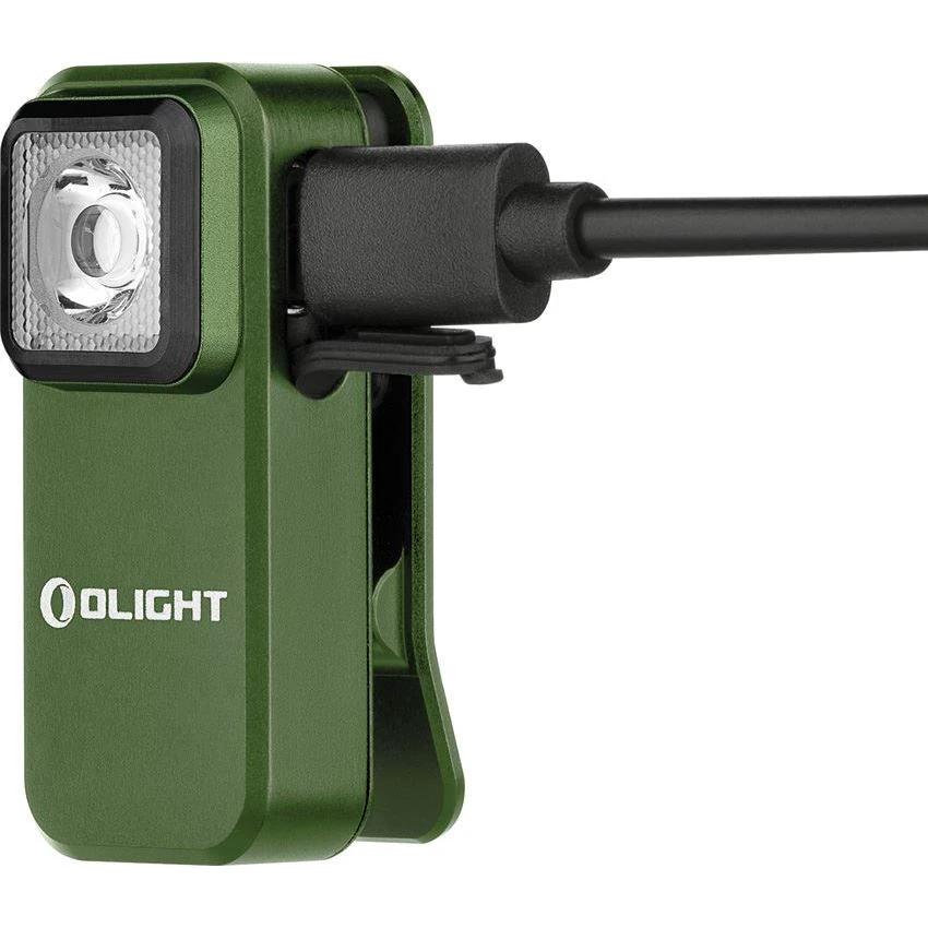Olight Oclip Clip Light OD Green Rechargeable EDC Flashlight For Outdoor Enthusiasts 70m Beam Water Resistant by Olight