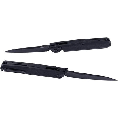 Real Steel G5 Metamorph Button Lock Knife Premium Black PVD 14C28N Sandvik Steel G10 Handle EDC by Real Steel