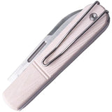 Real Steel Barlow RB5 Slip Joint Knife Ivory 8021I For Knife Enthusiasts Compact Reliable EDC by Real Steel
