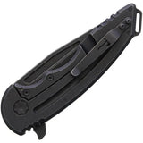Hoback Knives Husky Framelock Titanium Black HUSKY DLC BLACK FALLOUT by Hoback Knives