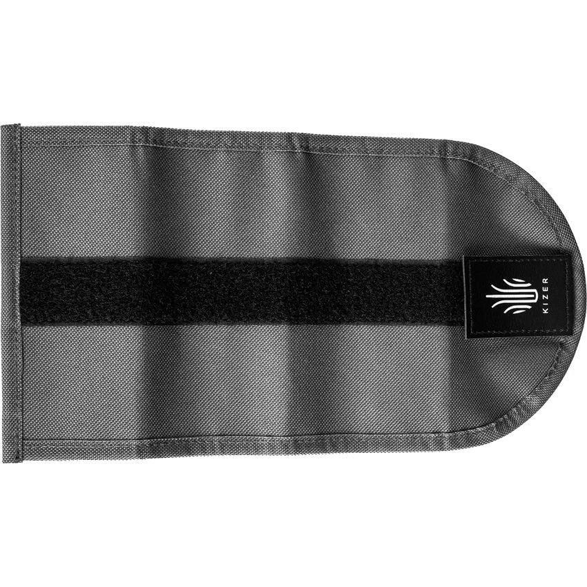 Kizer Knife Roll Gray Holds 8 Knives Nylon Case for Pros by Kizer Cutlery