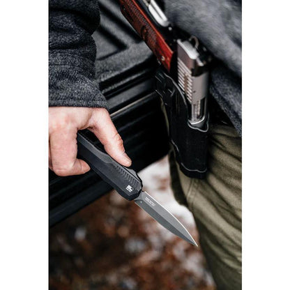Kershaw Auto Livewire OTF Knife MagnaCut Spear Point Blade Black PVD 3.25 Inch Aluminum Handle EDC Pro by Kershaw