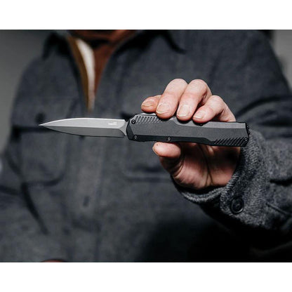 Kershaw Auto Livewire OTF Knife MagnaCut Spear Point Blade Black PVD 3.25 Inch Aluminum Handle EDC Pro by Kershaw