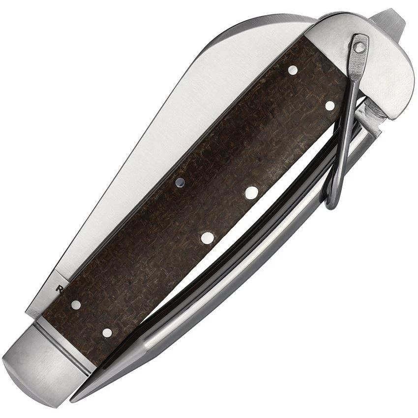 Rough Rider Marlin Spike Folder 5.13in Closed Satin Blade Bail Glow In The Dark Liners EDC Knife by Rough Rider