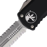 Microtech Auto Hera DE OTF Knife Stonewash Blade Black Aluminum Handle for EDC Enthusiasts by Microtech