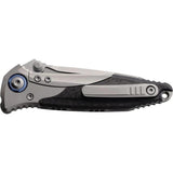 Microtech Socom Bravo Mini Framelock EDC Tactical Knife Bead Blast Premium Steel Tanto with Carbon Fiber Inlay by Microtech