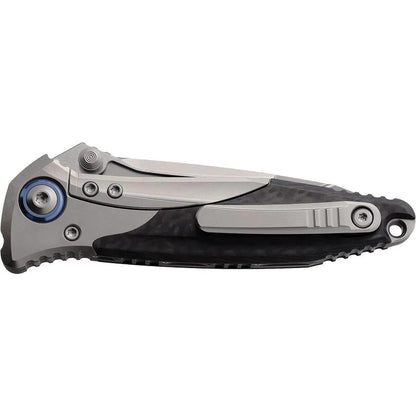 Microtech Socom Bravo Mini Framelock EDC Tactical Knife Bead Blast Premium Steel Tanto with Carbon Fiber Inlay by Microtech