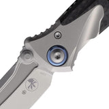 Microtech Socom Bravo Mini Framelock EDC Tactical Knife Bead Blast Premium Steel Tanto with Carbon Fiber Inlay by Microtech