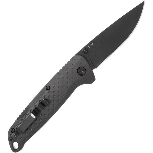 SOG Adventure Lockback Knife For EDC Enthusiasts Black PVD Blade 5Cr15MoV 4.25 Inch Closed by SOG