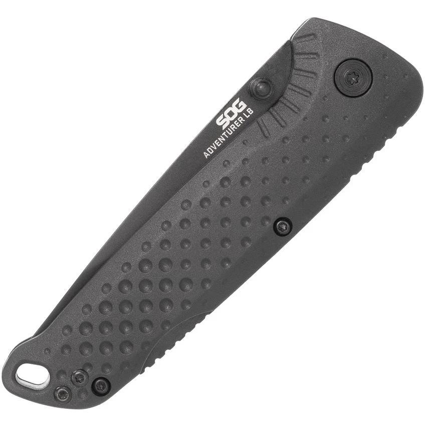 SOG Adventure Lockback Knife For EDC Enthusiasts Black PVD Blade 5Cr15MoV 4.25 Inch Closed by SOG