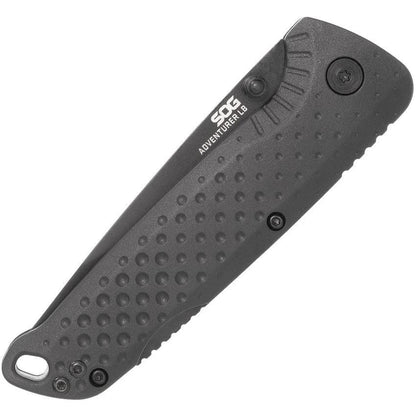 SOG Adventure Lockback Knife For EDC Enthusiasts Black PVD Blade 5Cr15MoV 4.25 Inch Closed by SOG