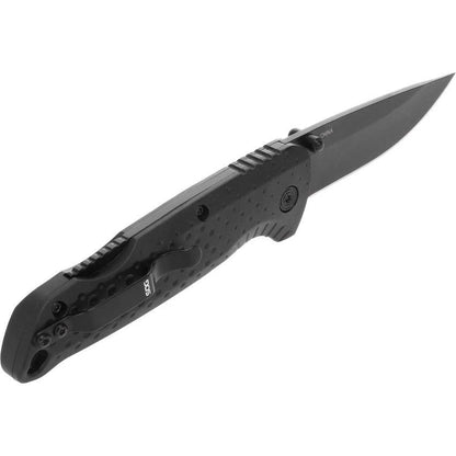 SOG Adventure Lockback Knife For EDC Enthusiasts Black PVD Blade 5Cr15MoV 4.25 Inch Closed by SOG