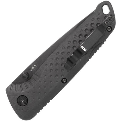 SOG Adventure Lockback Knife For EDC Enthusiasts Black PVD Blade 5Cr15MoV 4.25 Inch Closed by SOG