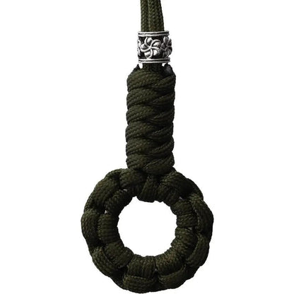 Coeburn Paracord Lanyard Cobra Knot Ring 6 Inch OD Green For Outdoor Survivalists And EDC Pros by Coeburn Tool