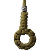 Coeburn Paracord Lanyard With Ring 6 Inch Cobra Knot Snake Knot Khaki Outdoor Survival Gear by Coeburn Tool