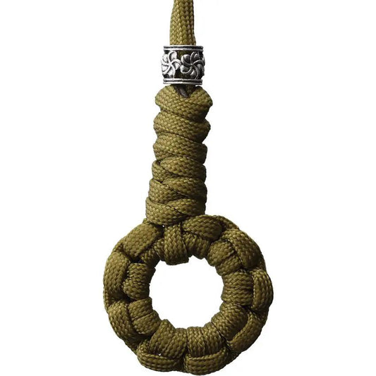 Coeburn Paracord Lanyard With Ring 6 Inch Cobra Knot Snake Knot Khaki Outdoor Survival Gear by Coeburn Tool