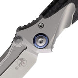 Microtech Socom Bravo Mini Framelock Knife 260M-7CFTI With Gray Titanium Handle Carbon Fiber Inlay For EDC Pros Elite by Microtech