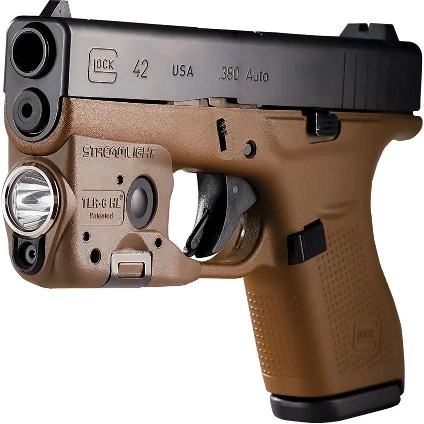 Streamlight TLR-6HL Light And Green Laser For Glock Subcompact Pistols Water Resistant Rechargeable Weapon Mount by Streamlight