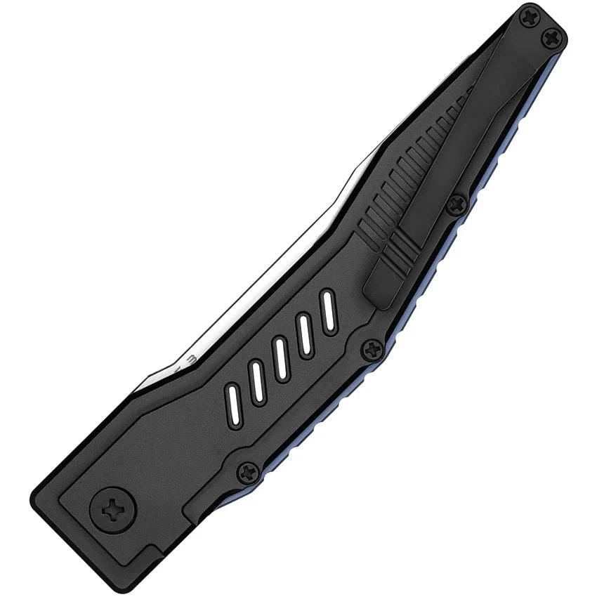 Olight Mettle 3 Button Lock Knife Black METTLE3BK 4in Satin S35VN Blade for EDC Enthusiasts by Olight