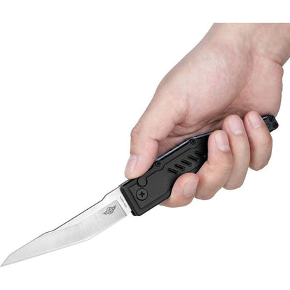 Olight Mettle 3 Button Lock Knife Black METTLE3BK 4in Satin S35VN Blade for EDC Enthusiasts by Olight